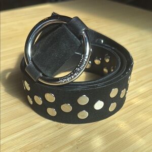 Zadig and Voltaire suede studded belt